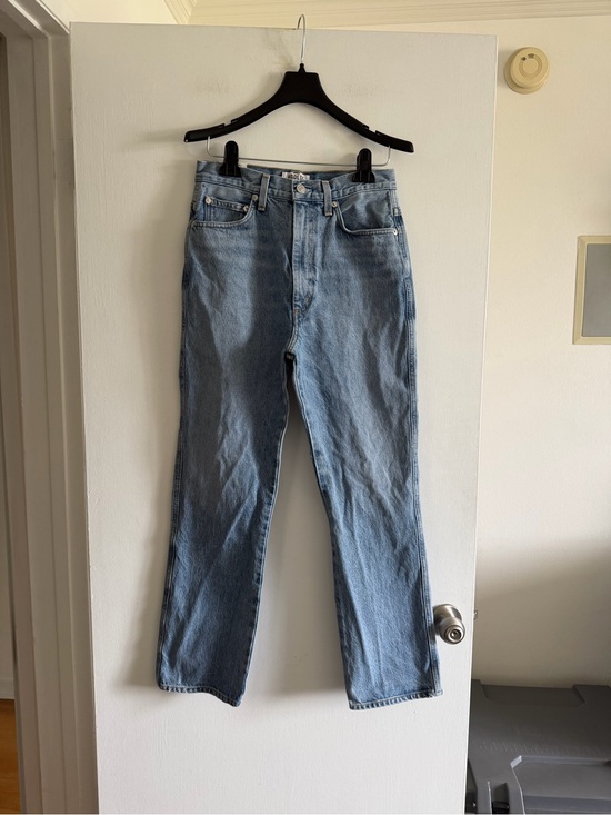 Agolde Denim - AGOLDE Lightwash Blue Denim Designer Straight Leg Pinch Waist Jeans size 27